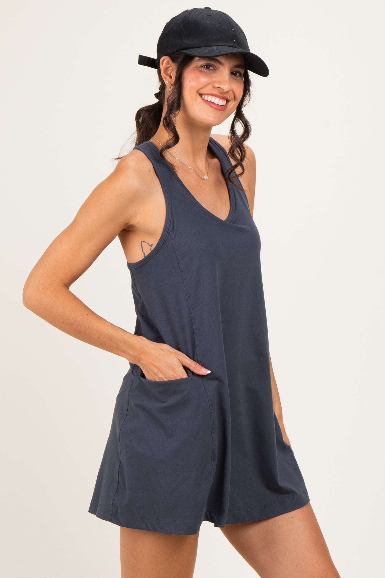 Charcoal Active Racerback Skortsie