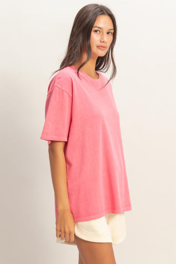 Pink Crew Neck T-Shirt