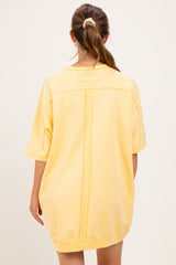 Butter Milk Oversized Maternity T-Shirt Dress