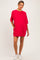 Watermelon Red Oversized Maternity T-Shirt Dress