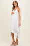 Ivory Twist Front Lace Maternity Maxi Dress