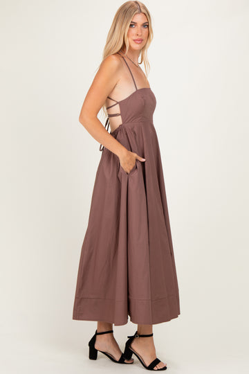 Brown Midi Dress