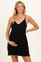 Navy Ribbed Knit Babydoll Maternity Romper