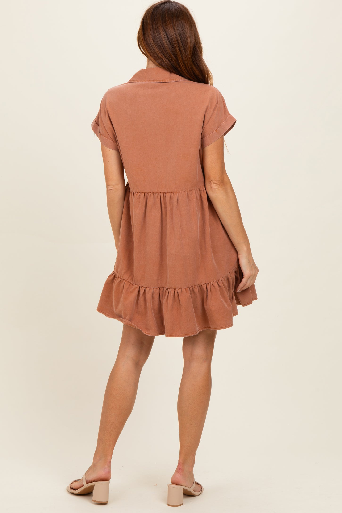 Clay Button Down Mini Dress