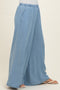 Light Denim Chambray Wide Leg Pants