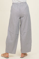 Off White Striped Relaxed Fit Pants