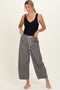 Black Striped Relaxed Fit Pants