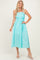 Mint Gingham Midi Dress