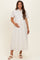 Ivory Striped Waist Tie Maternity Shirt Dress