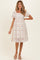 Ivory Floral Embroidered Maternity Mini Dress