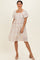Ivory Floral Embroidered Mini Dress