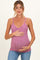 Mauve Floral Fitted Sleeveless Maternity Cami Tank Top