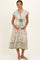 Olive Contrast Floral Maternity Shirt Dress