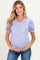 Lavender Ribbed Knit Puff Sleeve Maternity Top