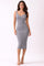 Heather Grey Notch Neckline Tank Dress