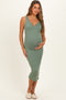 Sea Spray Notch Neckline Maternity Tank Dress