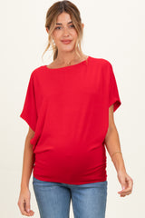 Ruby Dolman Sleeve Boat Neck Maternity Top