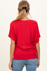 Ruby Dolman Sleeve Boat Neck Maternity Top