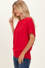Ruby Dolman Sleeve Boat Neck Top