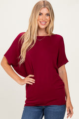 Cabernet Dolman Sleeve Boat Neck Top