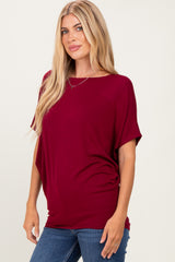 Cabernet Dolman Sleeve Boat Neck Top