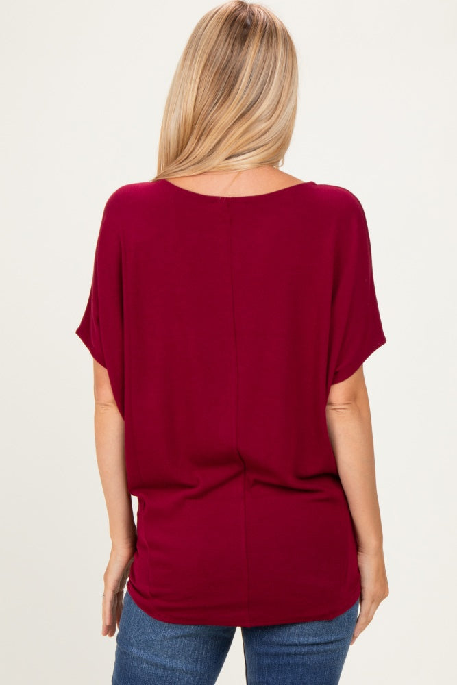Cabernet Dolman Sleeve Boat Neck Top