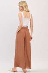 Nutshell Smocked Waistband Wide Leg Pants