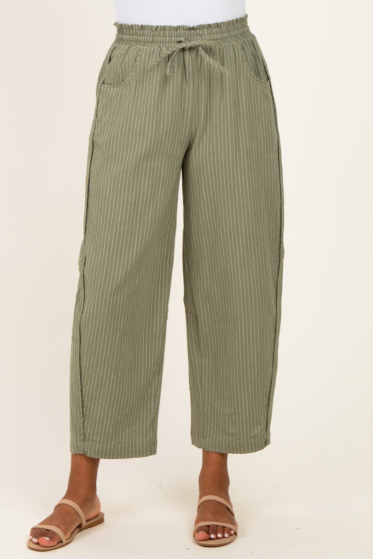 Sage Textured Pants