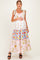 Floral Vintage Garden Maternity Tiered Maxi Dress