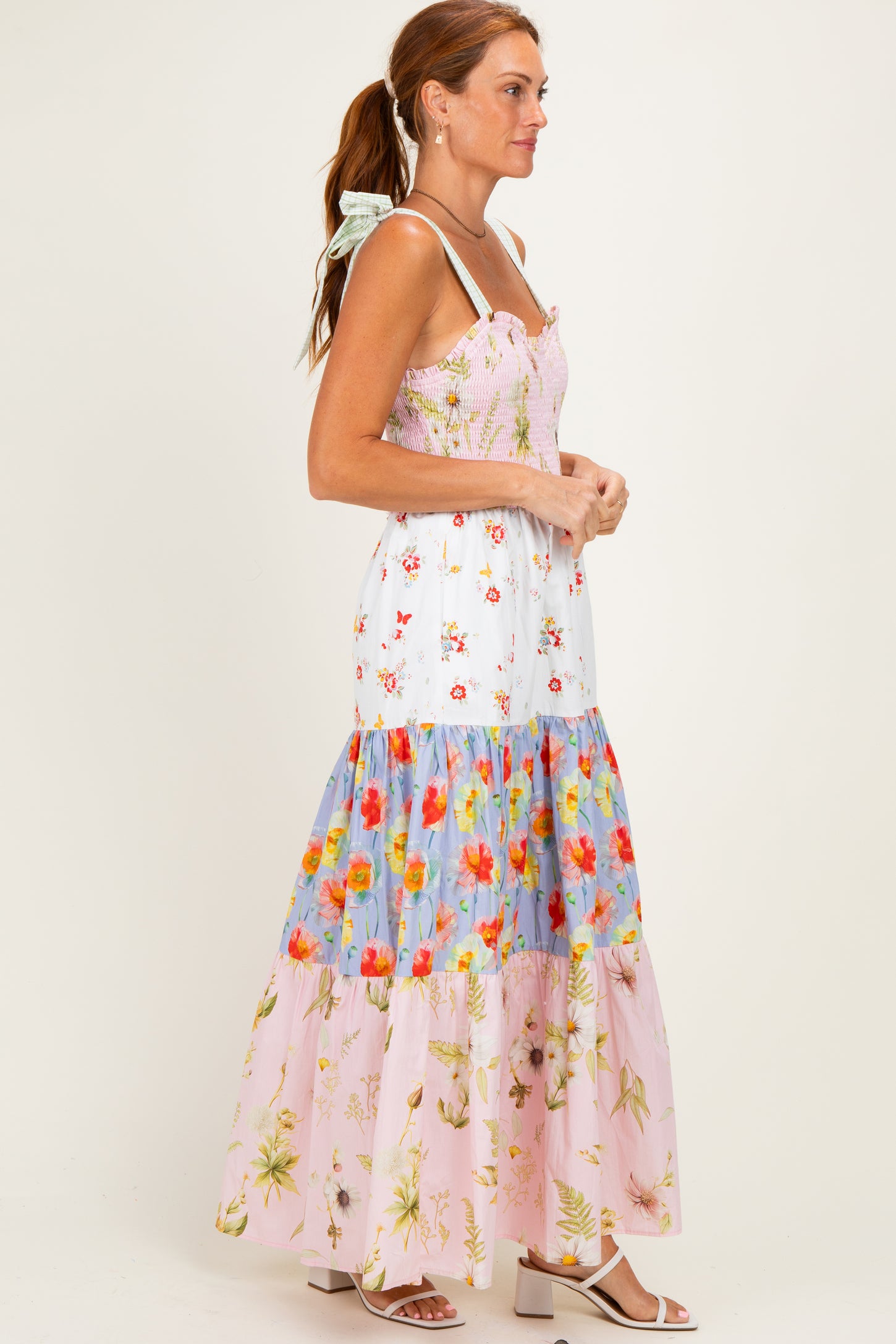 Floral Vintage Garden Tiered Maxi Dress