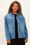 Medium Wash Plus Size Oversized Denim Jackets