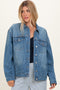 Medium Wash Oversized Denim Jackets