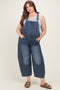 Denim Vintage Wash Plus Maternity Overall