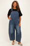 Denim Vintage Wash Plus Overall
