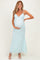 Mint Floral Sleeveless V-Neck Maternity Maxi Dress