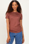 Rust Basic Crew Neck Tee
