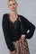 Black Dolman Sleeve Boho Cable Knit Cardigan