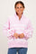 Light Pink Striped Snap Button Pullover