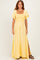 Yellow Chambray Smocked Maxi Dress
