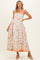 Daffodil Floral Embroidered Maternity Maxi Dress