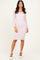 Light Pink Long Sleeve Fitted Lace Dress