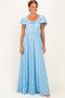 Light Blue Lace Maxi Dress
