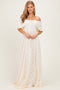 Natural Lace Maxi Dress