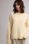 Lemon Brushed Knit Striped Sweater