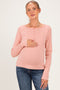 Ginger Striped Button Henley Maternity Top