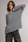 Navy Striped Oversized Long Sleeve Top