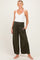 Olive Wide Waist Band Maternity Wide Leg Maternity Pants