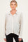 Sage Striped Oversized Sheer Linen Maternity Button Down