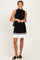Black Colorblock Ribbed Knit Mini Dress