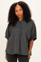Pine Oversized Check Plaid Button Down Shirt